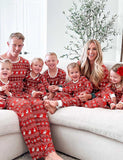 Christmas Print Reindeer Family Matching Pajamas