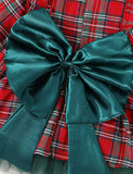 Christmas Plaid Ruffled Tulle Dress