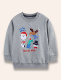 Sweatshirt mit Weihnachtsfreund-Applikation