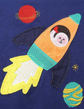 Astronaut Rocket Appliqué Sweatshirt