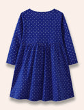 Butterfly Birdy Appliqué Dotted Dress