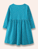 Butterfly Birdy Appliqué Dotted Dress