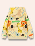 Cartoon Animal Printed Coat