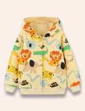 Cartoon Animal Printed Coat