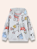 Rainbow Unicorn Printed Coat