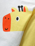 Crocodile＆Giraffe Colorblocked Long Sleeve T-Shirt