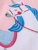 Sweat-shirt à appliqué licorne