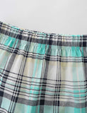 Whale Plaid Print T-Shirt and Shorts Set