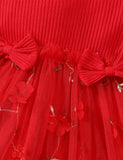 Christmas Flower Tulle Dress