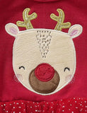 Reindeer Nollag Appliqué Tulle gúna