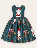 Christmas Print Party Dress