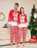 Christmas Cartoon Reindeer Print Family Matching Pajamas