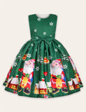 Christmas Print Party Dress