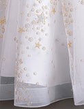 Sequin Embroidered Tulle Long Party Dress