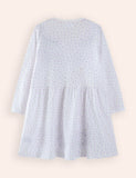 Dinosaur Applique Long Sleeve Dress