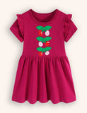 Cherry Embroidered Dress