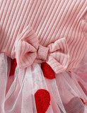 Valentine's Day Love Tulle Bow Dress