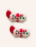 2PCS Christmas Wool Felt Cute Hairpins