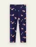 Unicorn Print Cotton Leggings