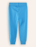 Butterfly Flower Embroidered Sweatpants