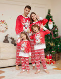 Christmas Cartoon Reindeer Print Family Matching Pajamas