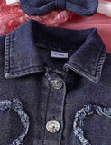 Valentine's Day Denim Jacket Dress Set