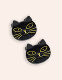 Halloween Black Cat Appliqué Dress