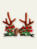 Christmas Golden Ball Elk Hairpin