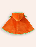 Halloween Pumpkin Hooded Cape