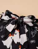 Halloween Ghost Pumpkin Printed Pants Set