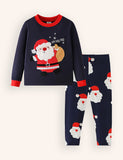 Christmas Santa Embroidered Loungewear