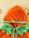 Halloween Pumpkin Hooded Cape