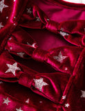 Christmas Velvet Star Princess Dress