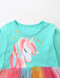 Unicorn Print Tulle Dress