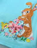 Easter Bunny Appliqué Cotton Dress