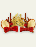 Christmas Golden Ball Elk Hairpin