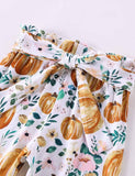 Halloween Ghost Pumpkin Printed Pants Set