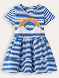Rainbow Striped Dress