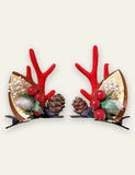 Christmas Golden Ball Elk Hairpin