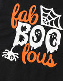 Halloween Bat Sleeve Top + Tulle Skirt Two-piece Set