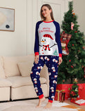 Christmas White Snowman Family Matching Pajamas