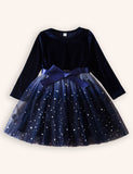 Christmas Velvet Star Tulle Dress