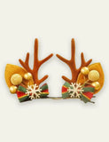 Christmas Golden Ball Elk Hairpin