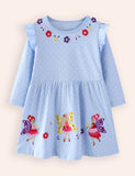 Fairy Embroidered Long-sleeved Dress