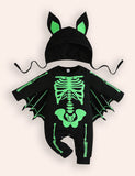 Halloween Bat Romper + Hat
