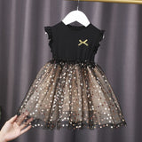 Printed Tulle Princess Dress