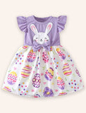 Easter Egg Bunny Applique Dress