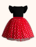 Valentine's Day Love Polka Dot Print Party Dress