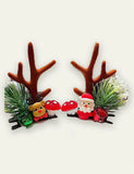 Christmas Golden Ball Elk Hairpin