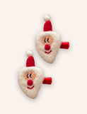 2PCS Christmas Wool Felt Cute Hairpins